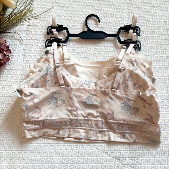 NWT Lucky Brand 2-Pack Logo Seamless Wire-free Bralettes Size XL - Picture 7 of 13
